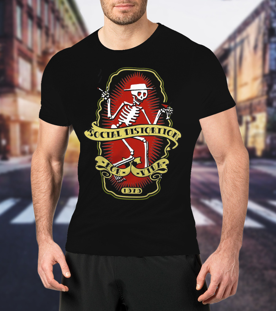 Social Distortion Skelly 1919 For Life T-Shirt