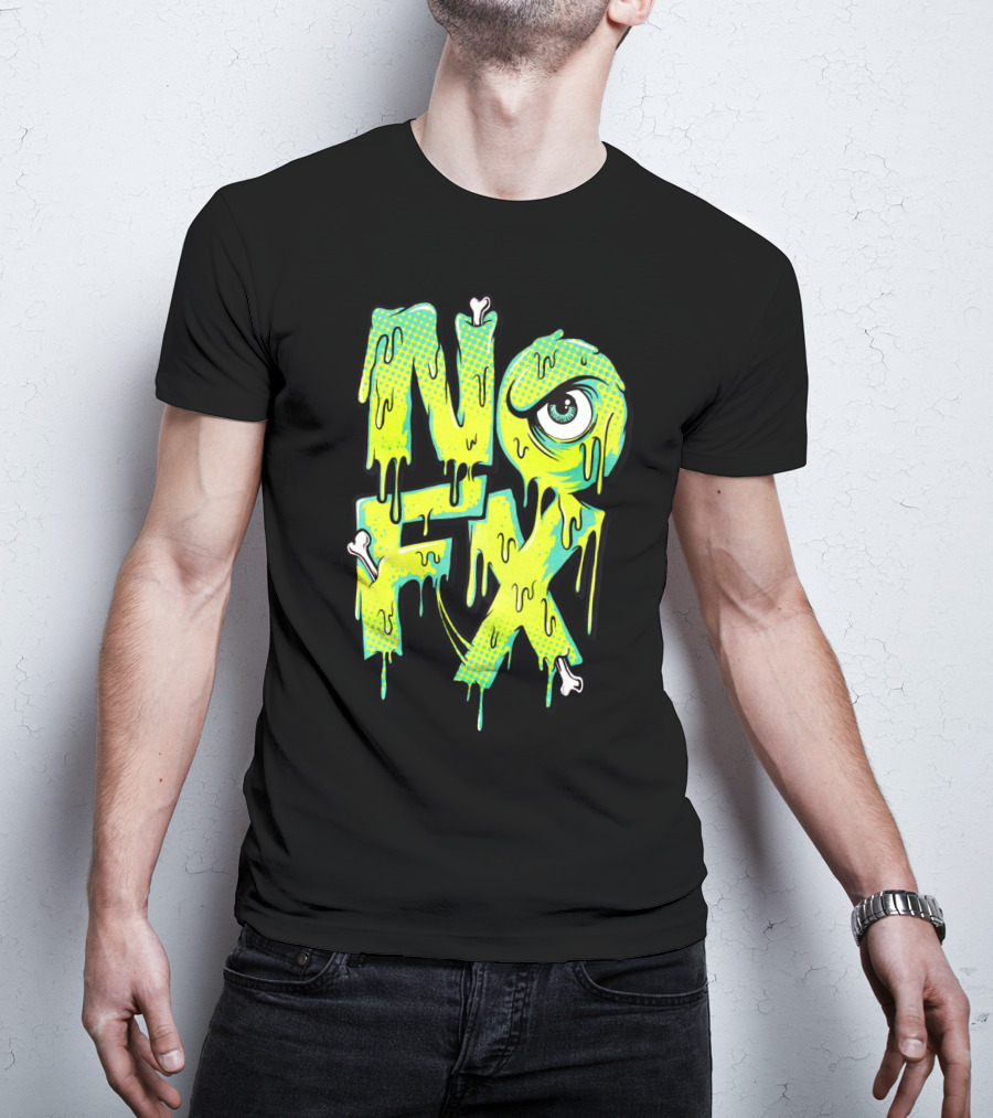 Nofx Melting Monster Eye Dripping Bones T-Shirt