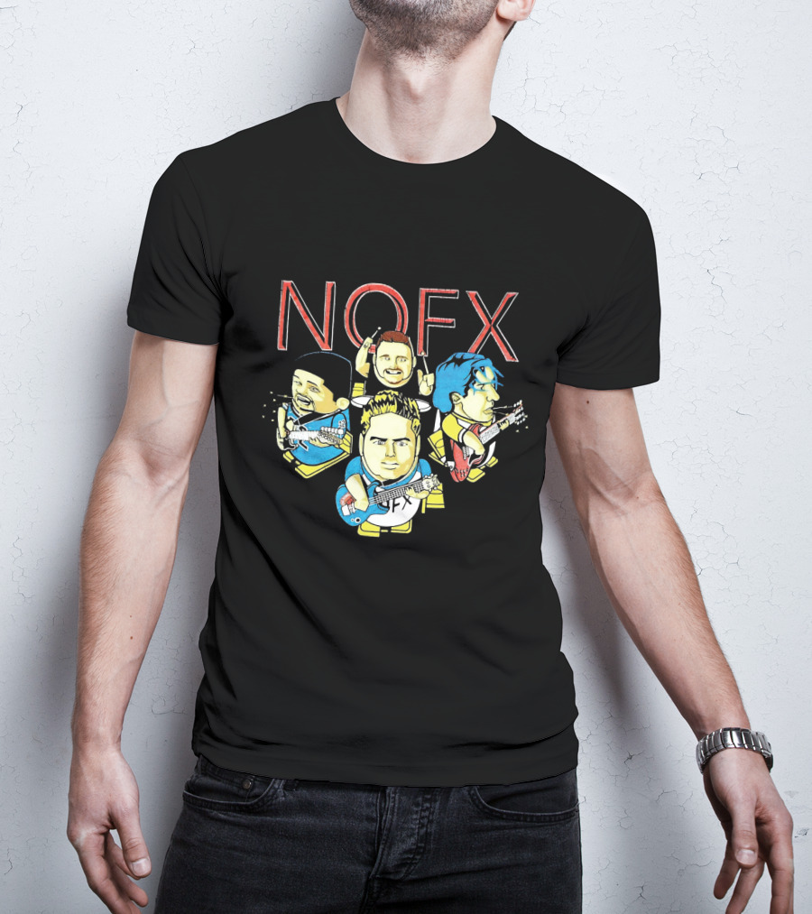 Nofx Cartoon Band Members T-Shirt