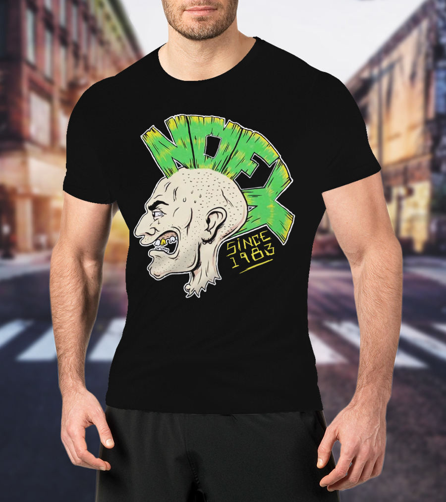 Nofx Since 1983 Punk Mohawk Character T-Shirt