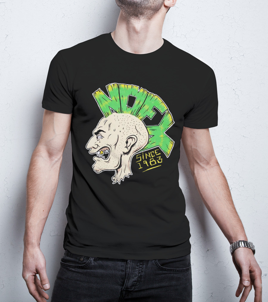 Nofx Since 1983 Punk Mohawk Character T-Shirt