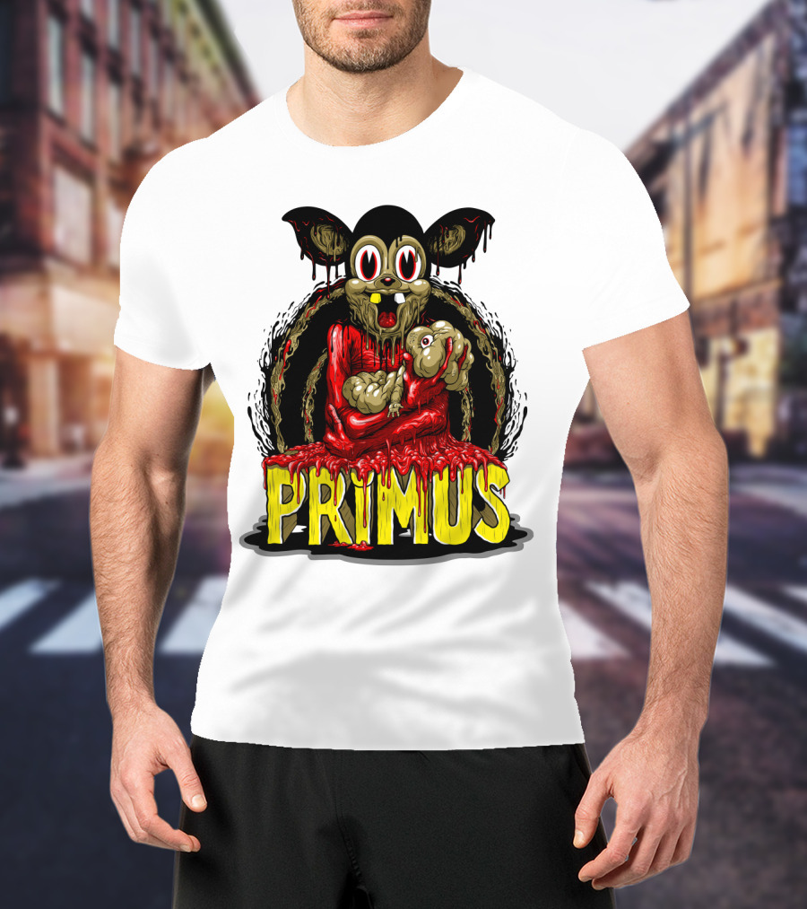 Primus Dripping Cartoon Horror Creature T-Shirt