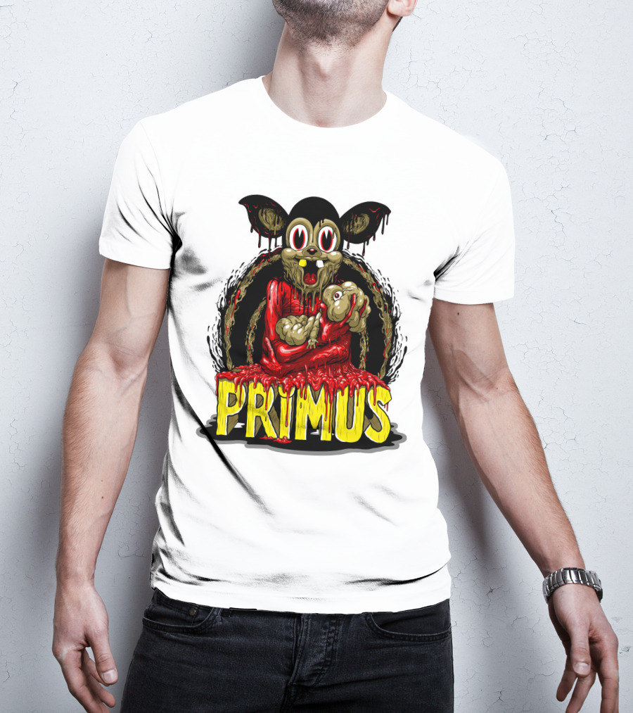 Primus Dripping Cartoon Horror Creature T-Shirt