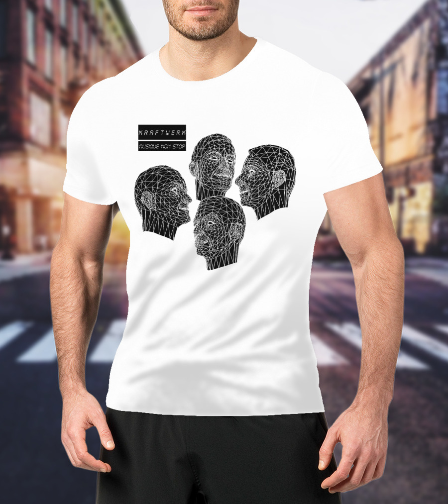 Kraftwerk Musique Non Stop Geometric Faces T-Shirt