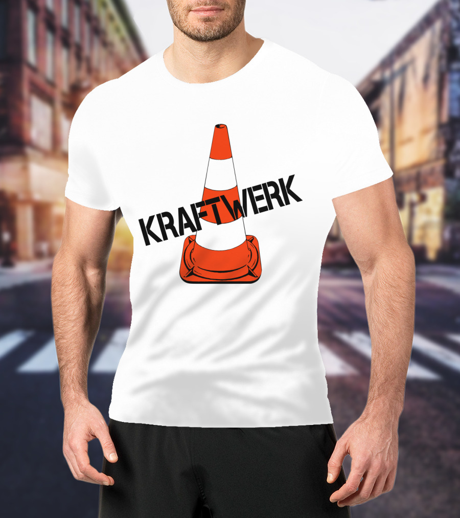 Kraftwerk Highway Traffic Cone Retro T-Shirt
