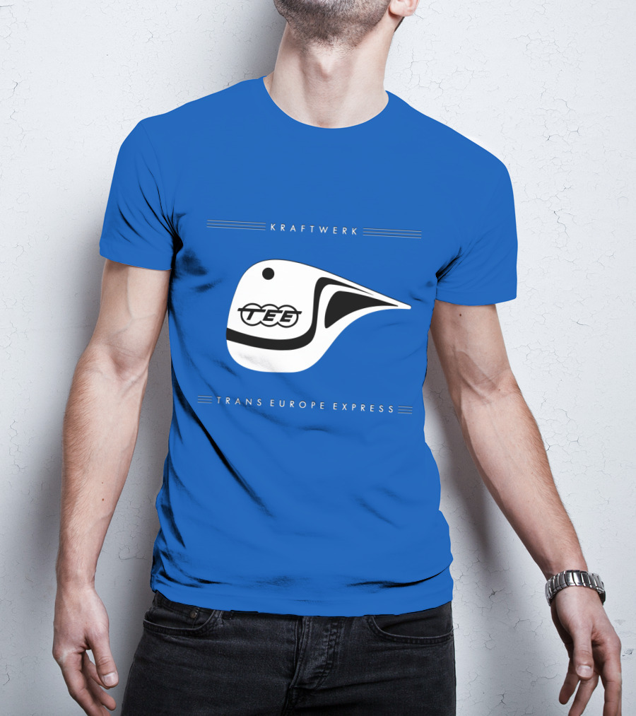 Kraftwerk Trans Europe Express Tee Bird Logo Blue T-Shirt