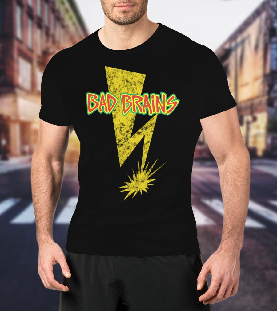 Bad Brains Yellow Lightning Bolt T-Shirt