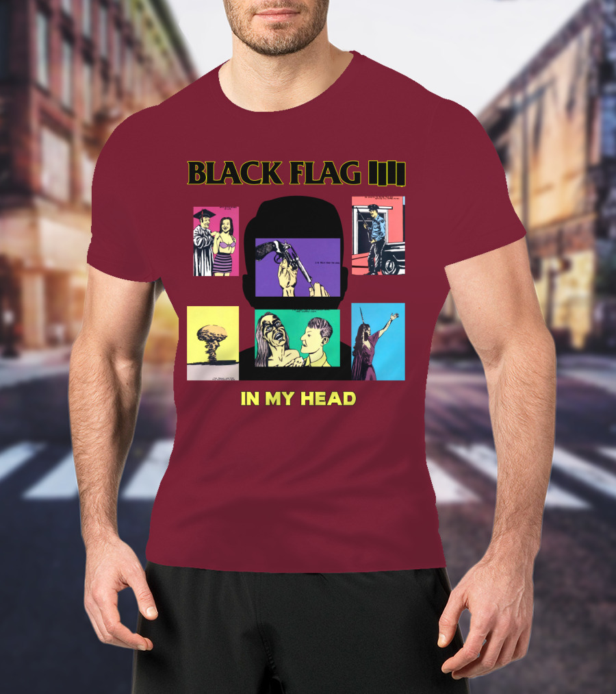 Black Flag Iiii In My Head T-Shirt