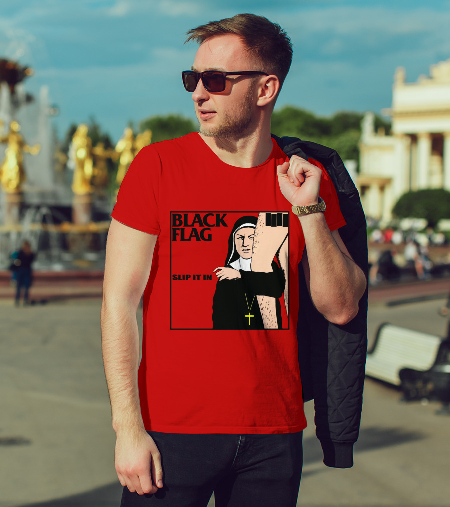 Black Flag Slip It In Album Cover T-Shirt