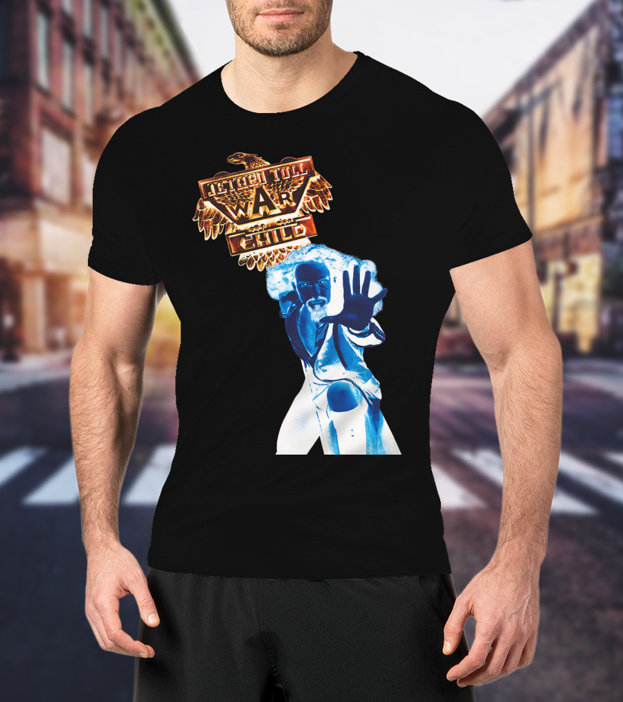 Jethro Tull War Child Blue Figure Eagle T-Shirt