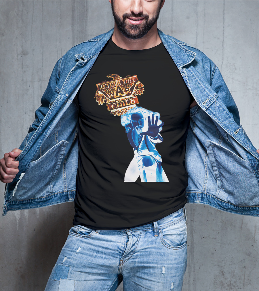Jethro Tull War Child Blue Figure Eagle T-Shirt
