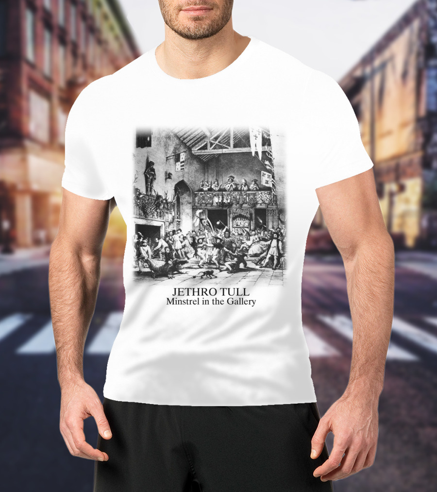 Jethro Tull Minstrel In The Gallery Medieval Scene Gathering T-Shirt