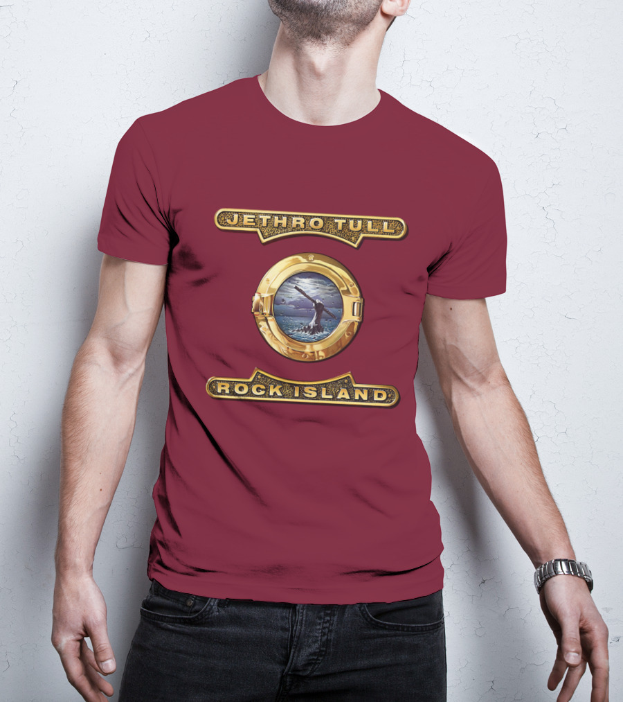 Jethro Tull Rock Island Porthole Album Cover T-Shirt