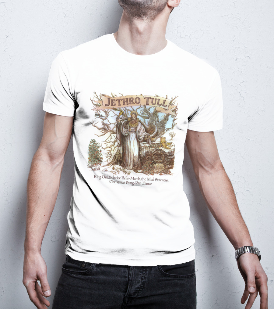 Jethro Tull Ring Out Solstice Bells March The Mad Scientist Christmas Song Pan Dance T-Shirt