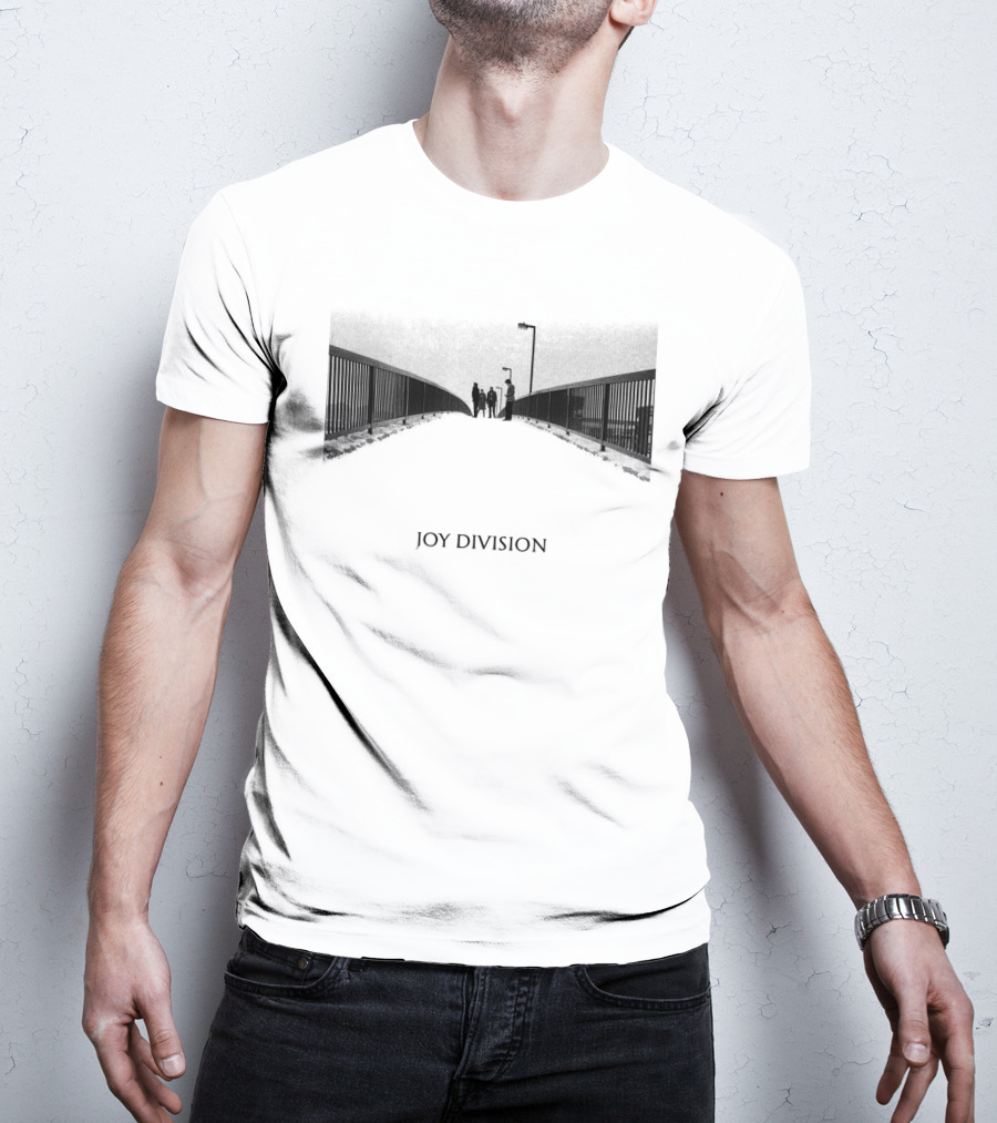 Joy Division Unknown Pleasures Bridge Scene T-Shirt