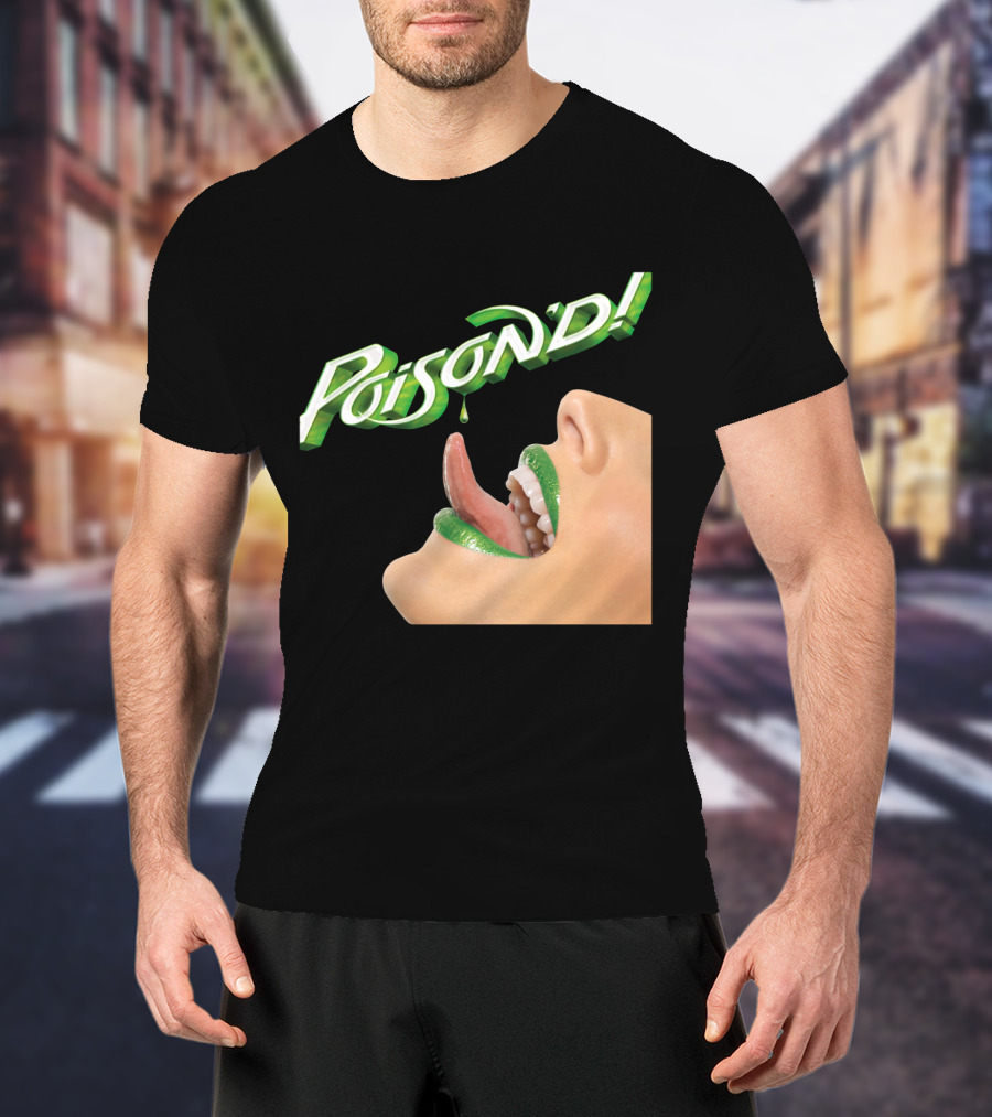 Poison'd Licking Green Lips T-Shirt