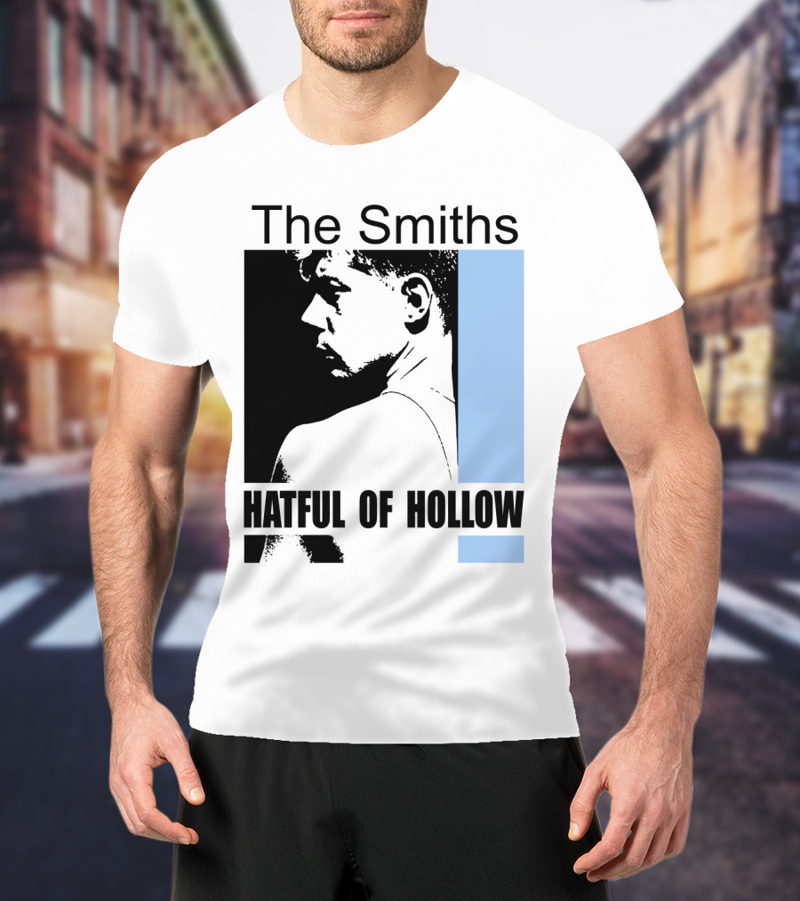 The Smiths Hatful Of Hollow Album Cover Art Black And Blue Silhouette T-Shirt
