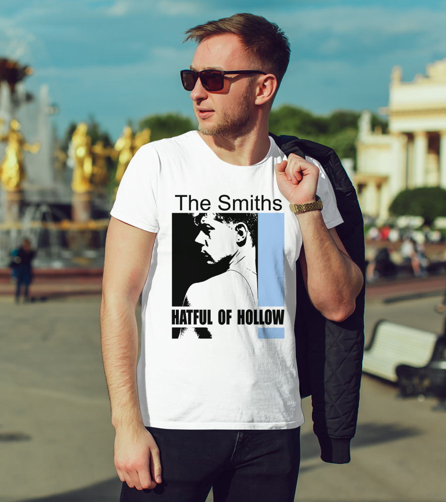 The Smiths Hatful Of Hollow Album Cover Art Black And Blue Silhouette T-Shirt