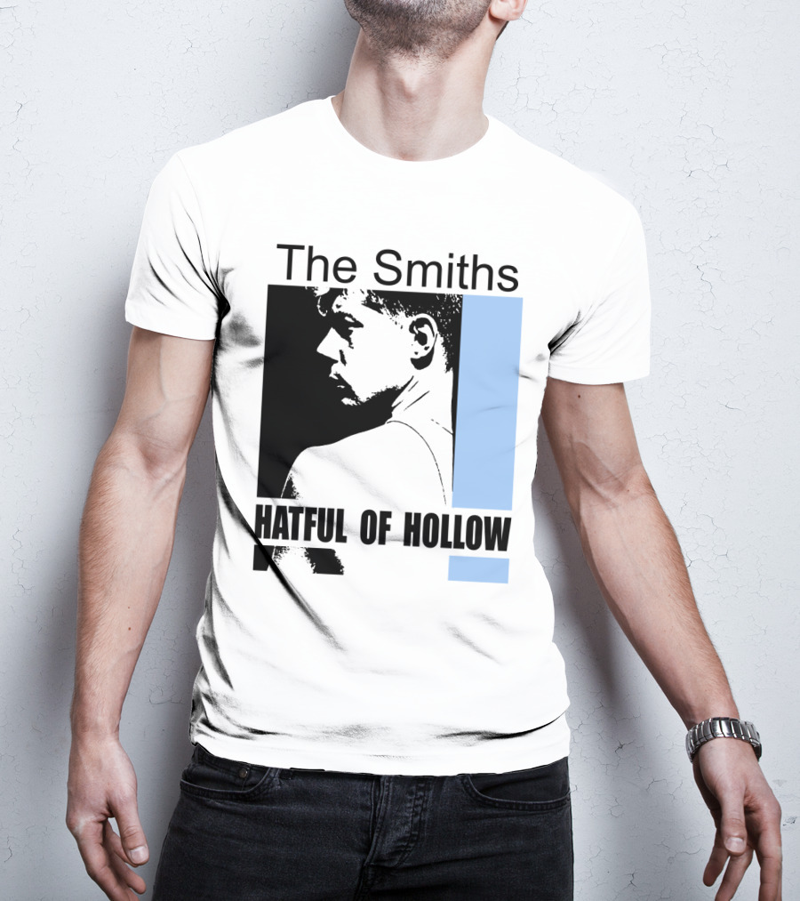 The Smiths Hatful Of Hollow Album Cover Art Black And Blue Silhouette T-Shirt