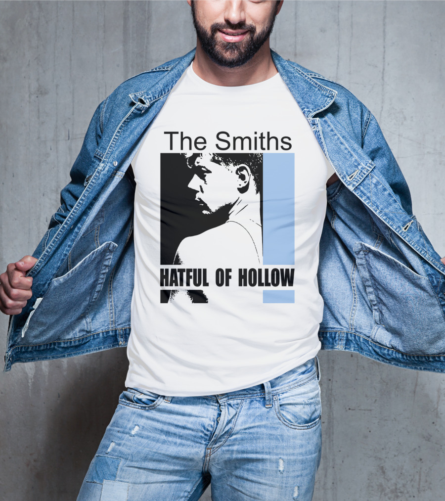 The Smiths Hatful Of Hollow Album Cover Art Black And Blue Silhouette T-Shirt