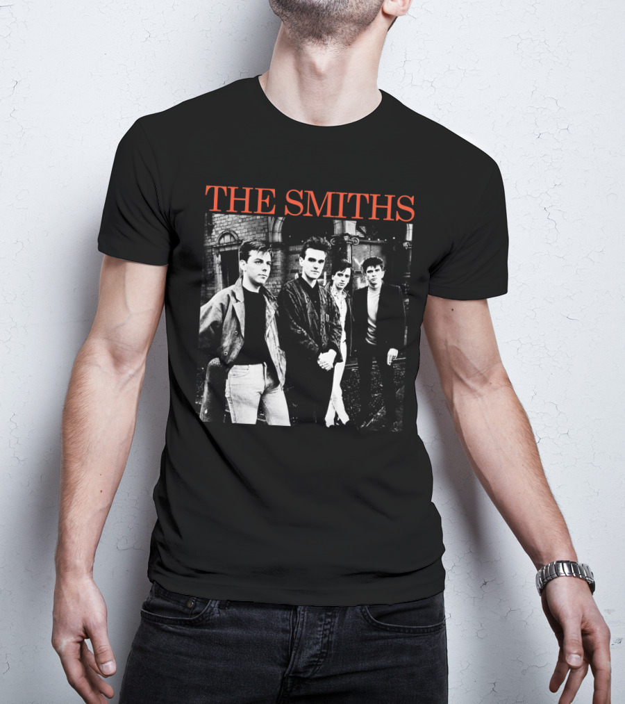 The Smiths 1980S Band Black And White Group T-Shirt