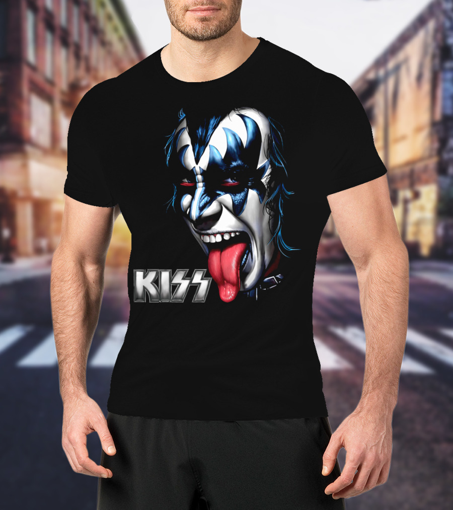 Kiss Face Paint Tongue Out T-Shirt