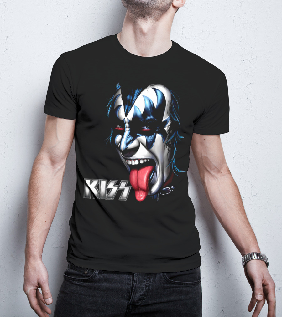 Kiss Face Paint Tongue Out T-Shirt