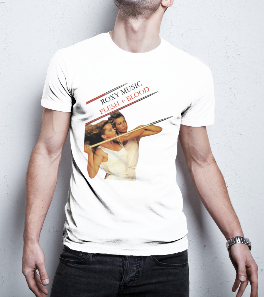 Roxy Music Flesh + Blood Album Cover Artwork T-Shirt