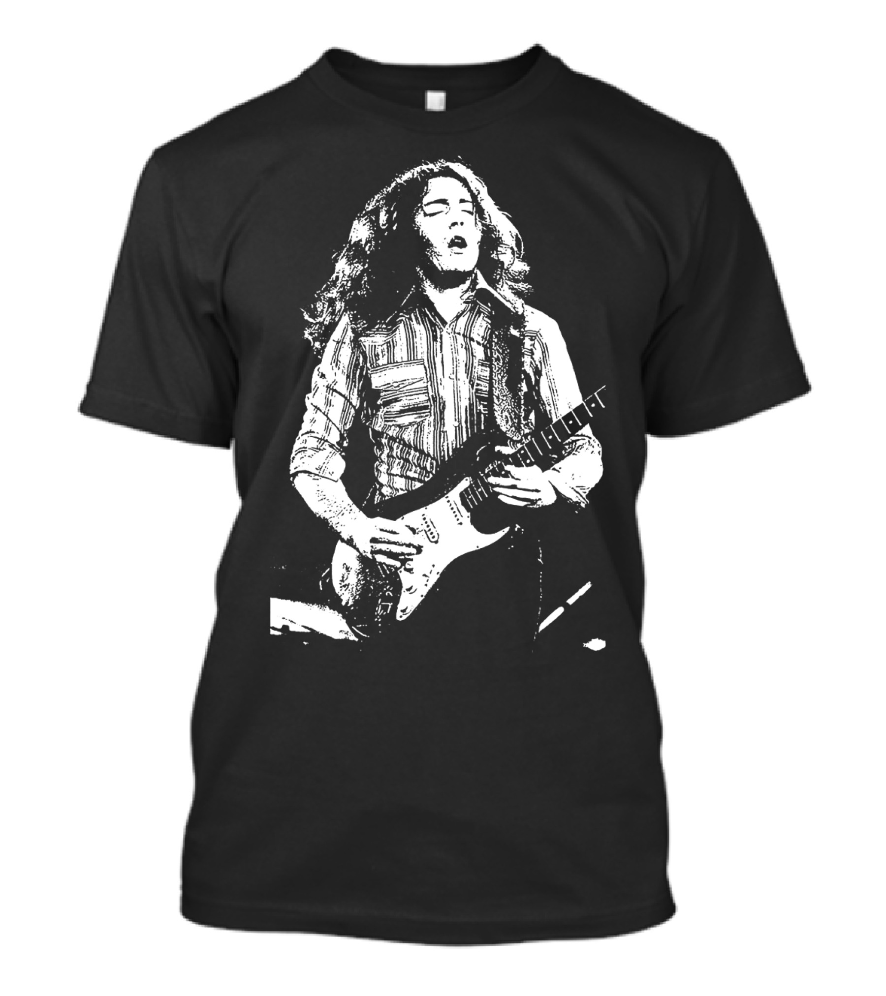 Rory Gallagher Guitarist Vintage Retro Style T-Shirt