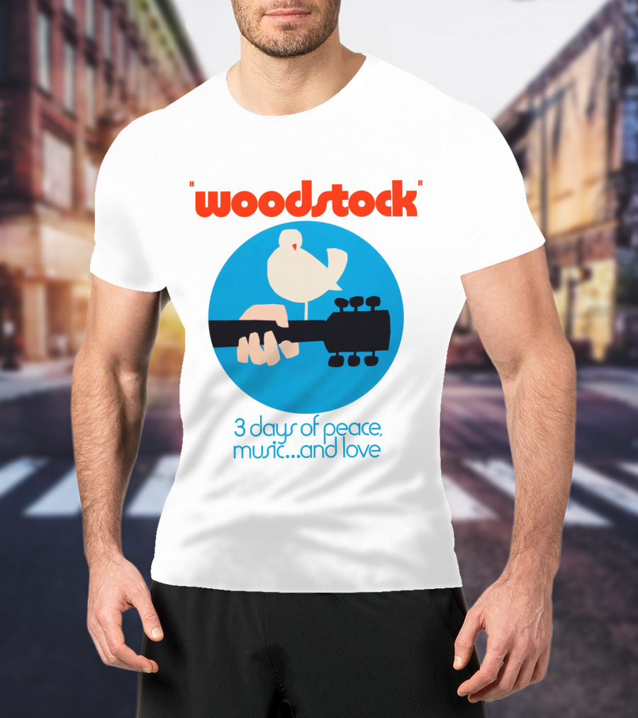 Woodstock 3 Days Of Peace Music And Love T-Shirt