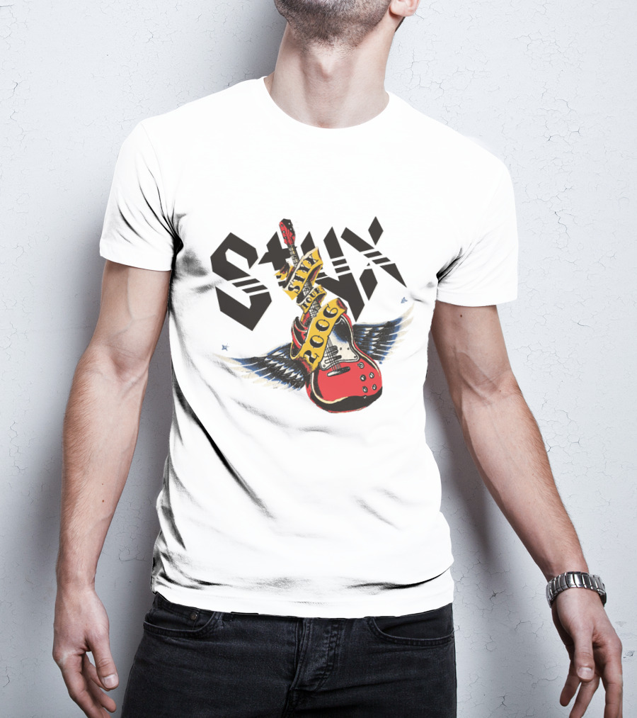 Styx Tour 2006 Winged Guitar T-Shirt