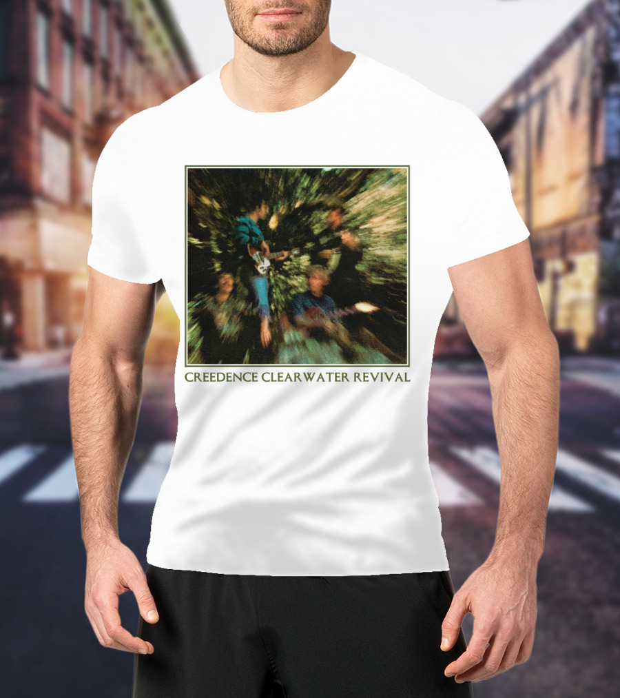 Creedence Clearwater Revival Blurred Band Photo T-Shirt