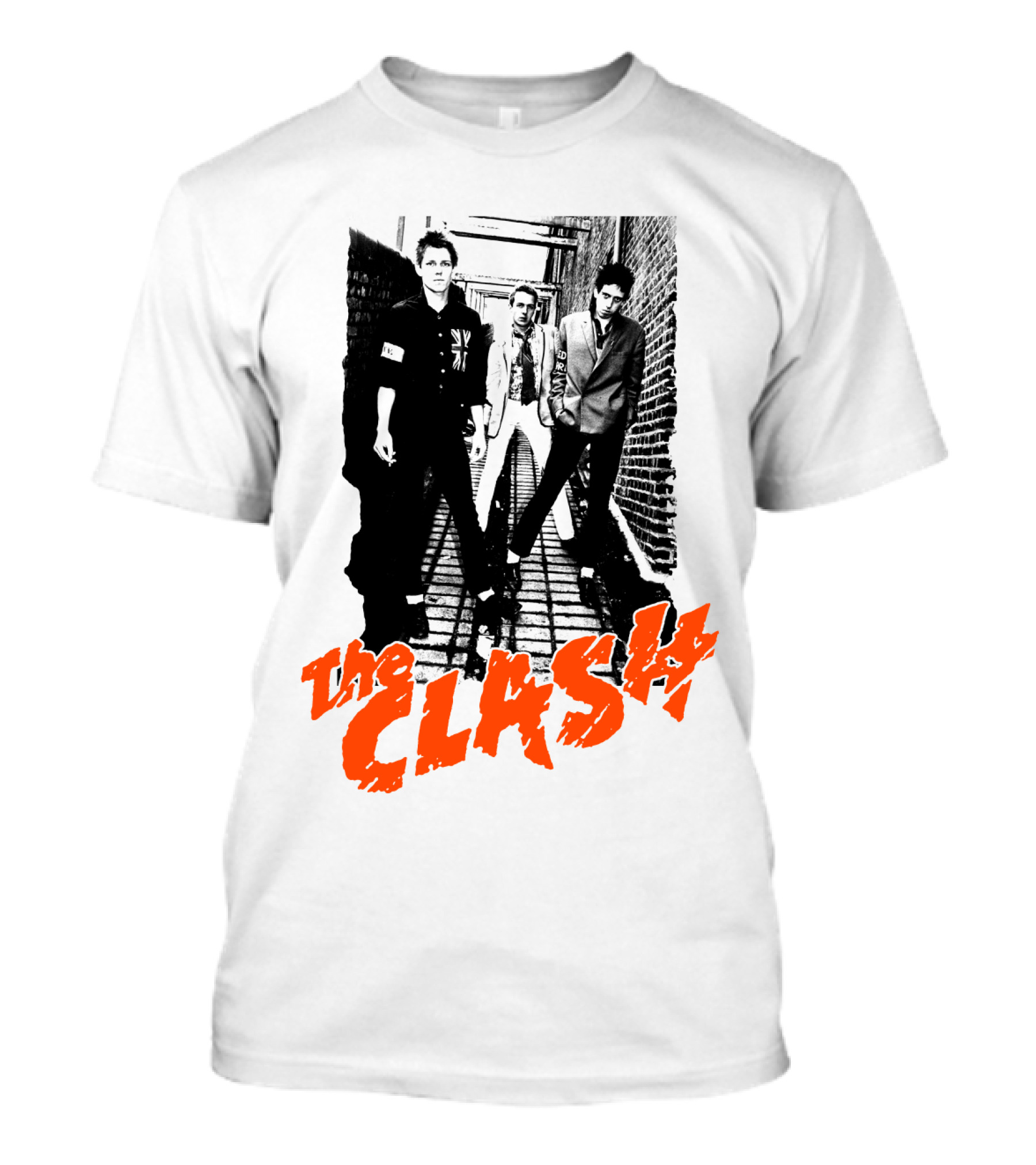 The Clash Iconic Punk Rock Band Photography T-Shirt
