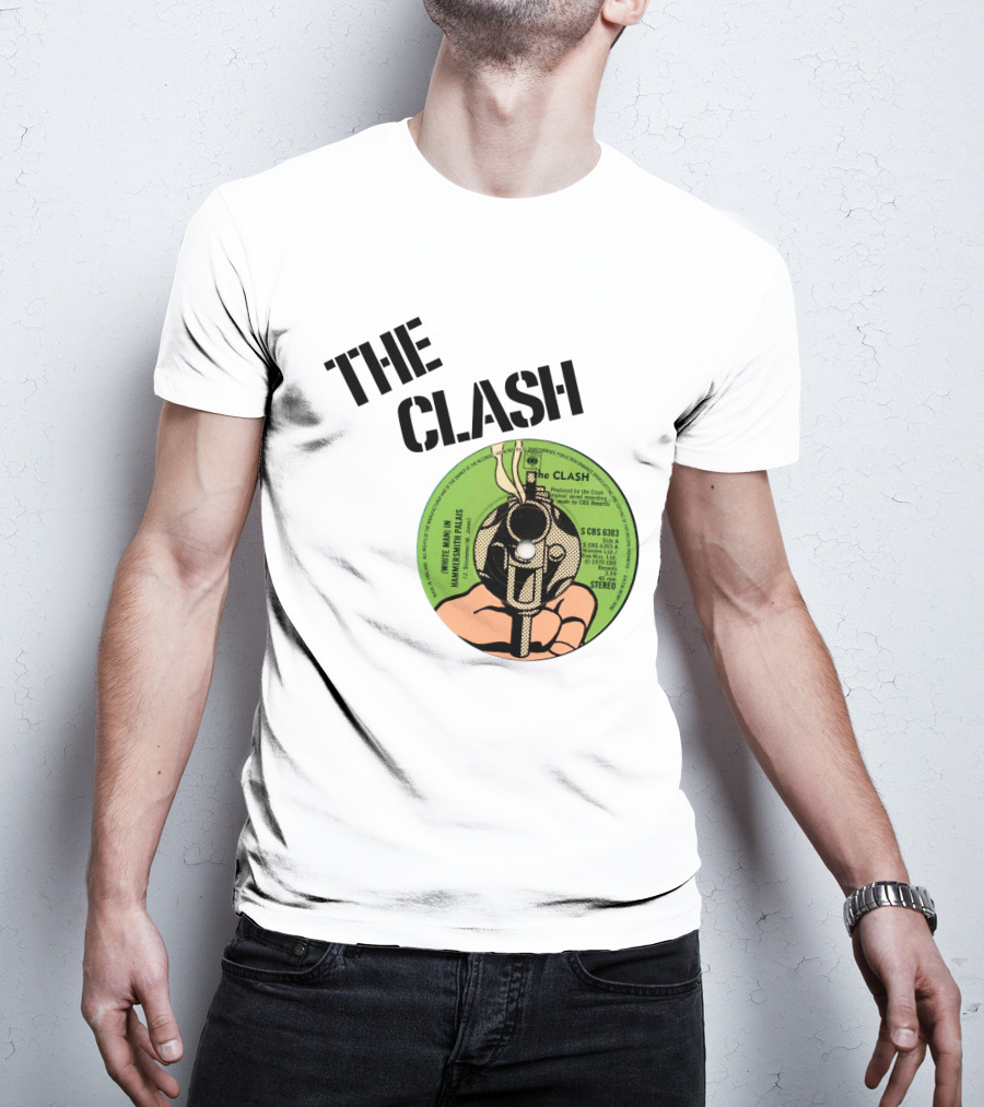 The Clash White Man In Hammersmith Palais Record Label T-Shirt
