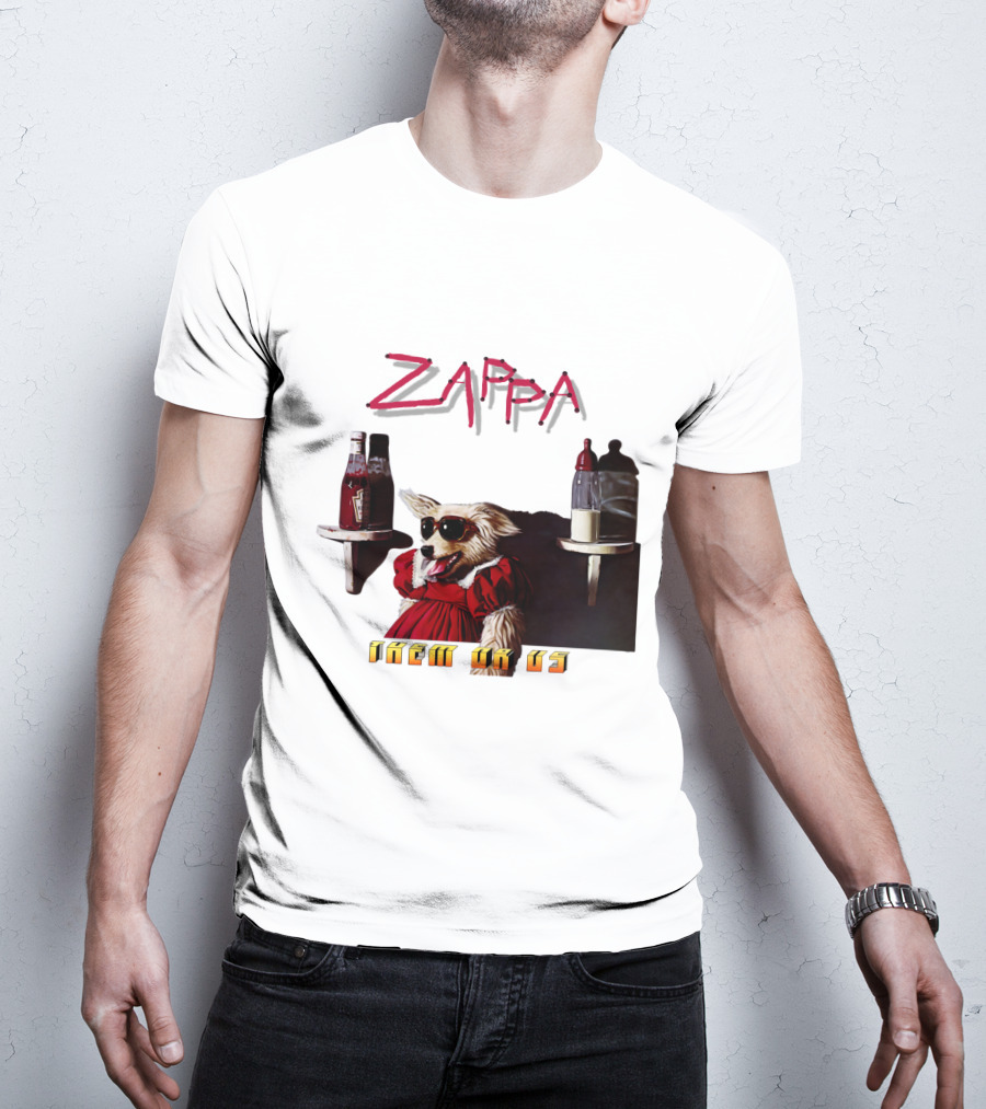 Zappa Them Or Us Dog In Sunglasses With Ketchup And Mustard T-Shirt