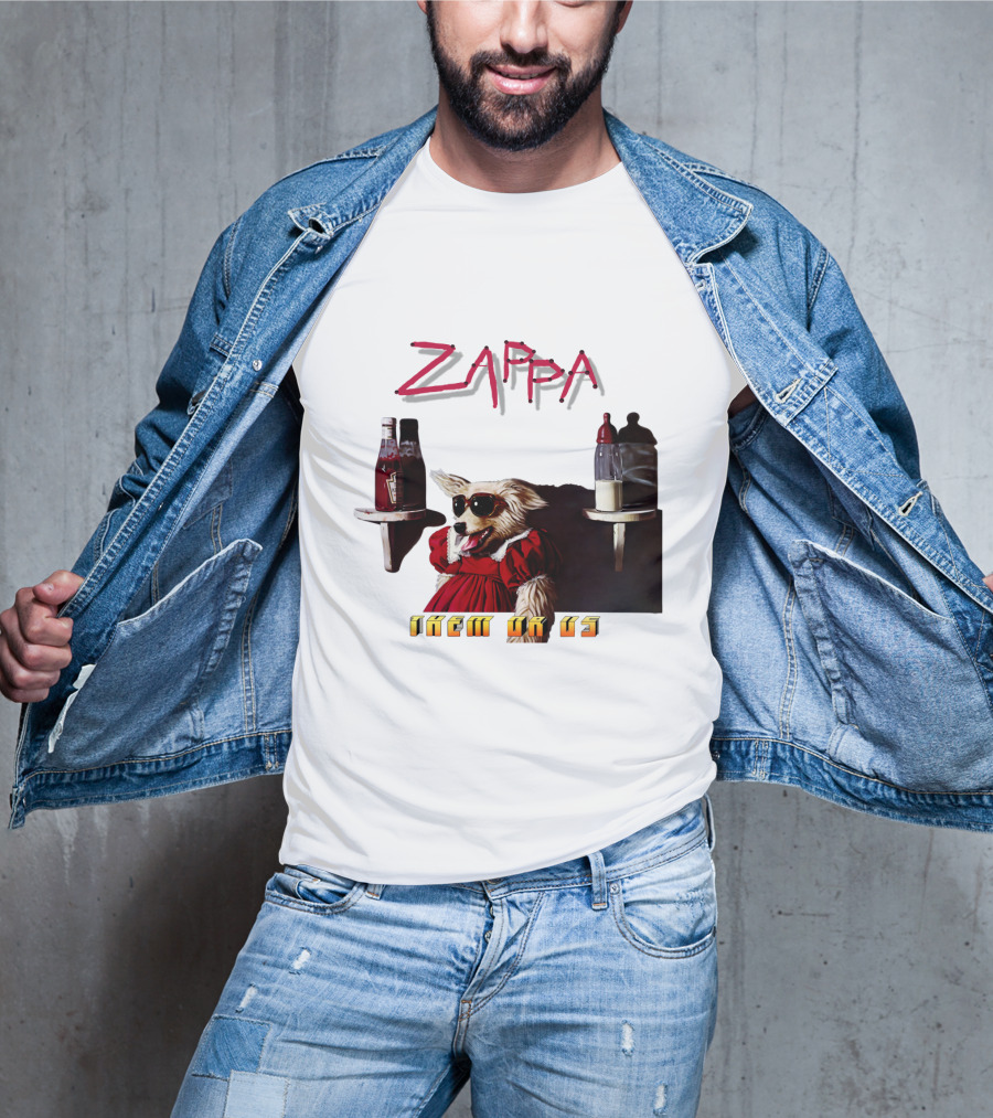 Zappa Them Or Us Dog In Sunglasses With Ketchup And Mustard T-Shirt