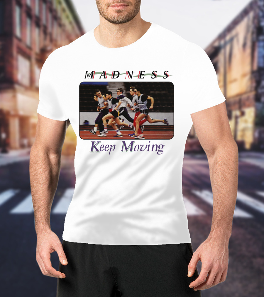 Madness Keep Moving Running Team 1983 Album Cover T-Shirt