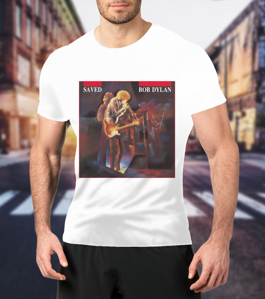 Bob Dylan Saved Live Performance Artwork T-Shirt