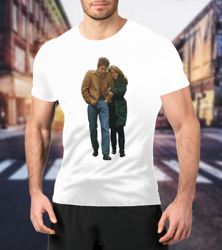 Bd Freewheelin' Couple Stroll 1960S Vintage Style T-Shirt