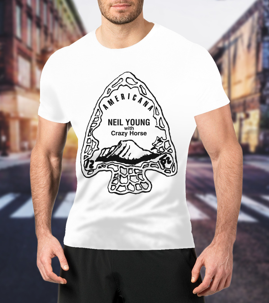Americana Neil Young With Crazy Horse Arrowhead T-Shirt