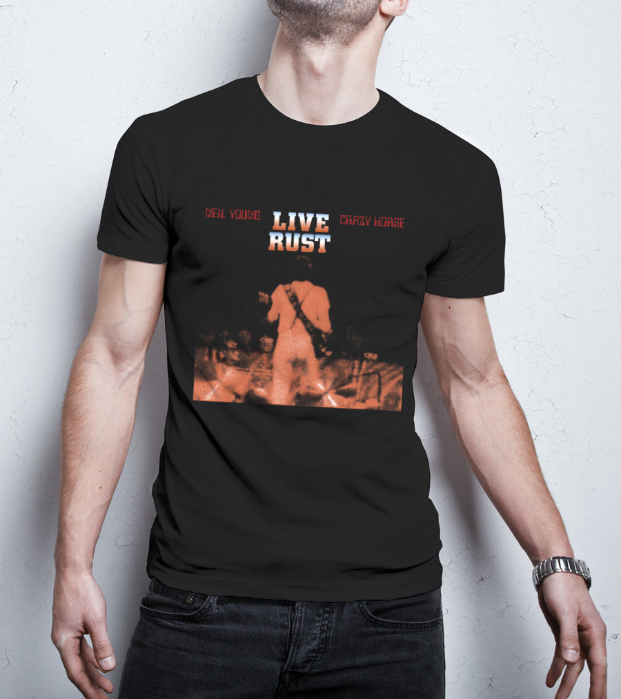 Neil Young Live Rust Crazy Horse Backstage Performance 1978 T-Shirt