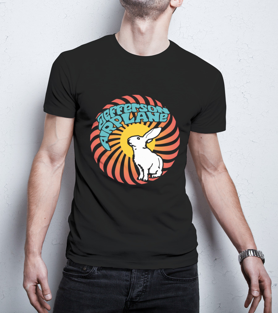 Jefferson Airplane Psychedelic Rabbit Swirl T-Shirt