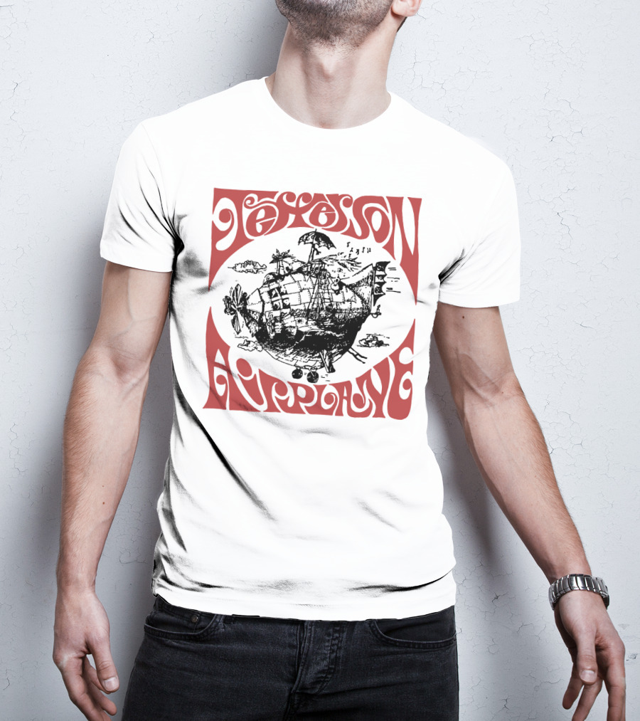 Jefferson Airplane Psychedelic Spaceship T-Shirt