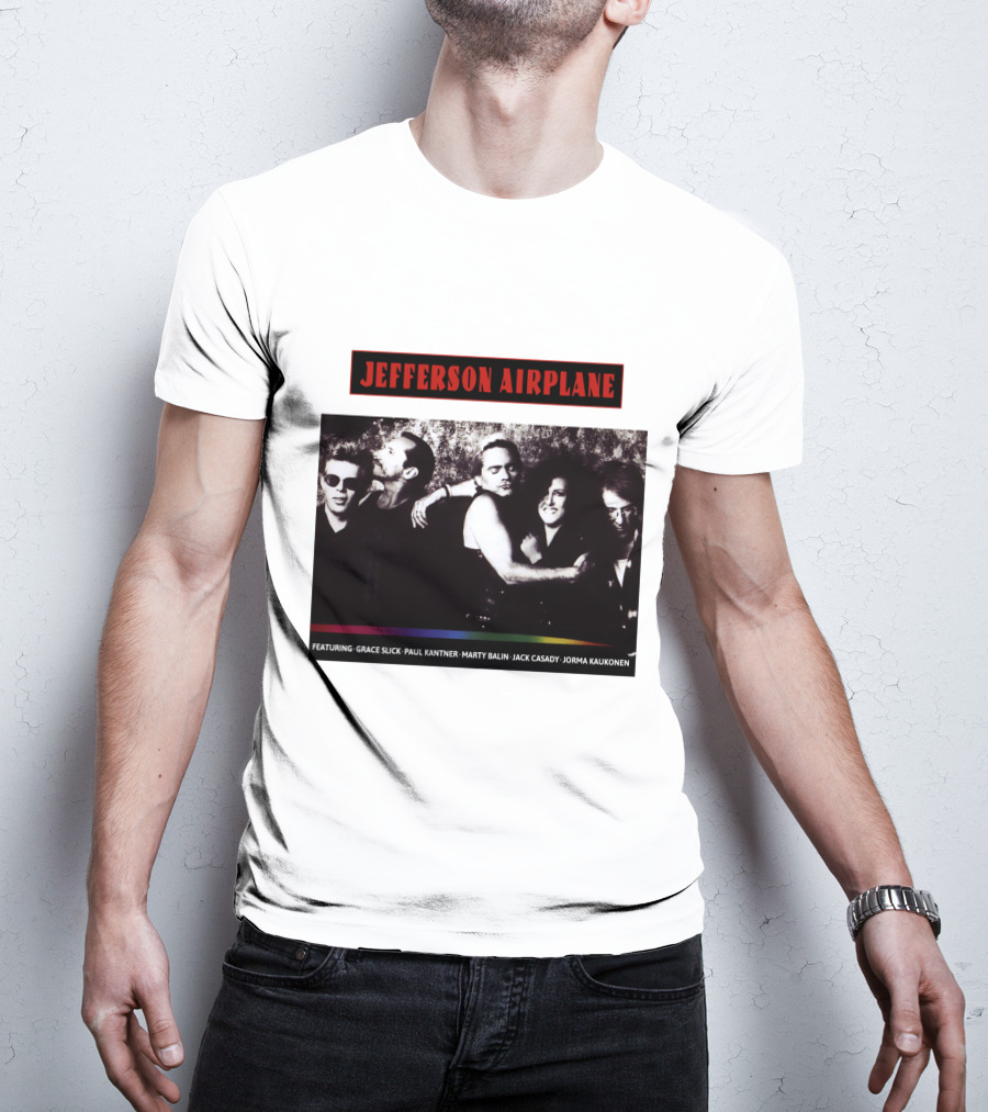 Jefferson Airplane Featuring Grace Slick Paul Kantner Marty Balin Jack Casady Jorma Kaukonen T-Shirt