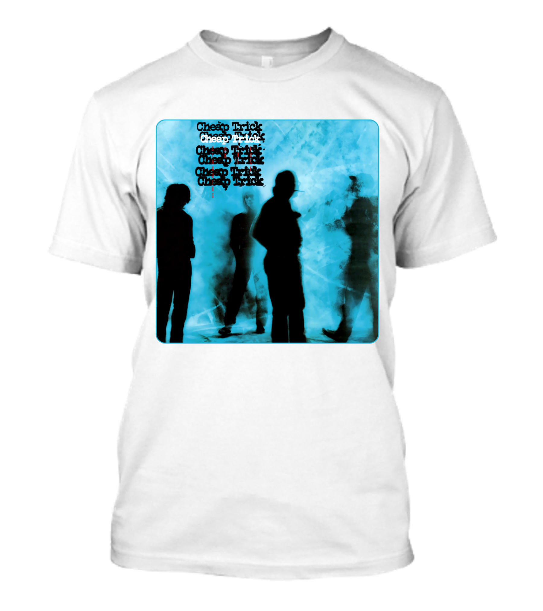 Cheap Trick Silhouettes Blue T-Shirt
