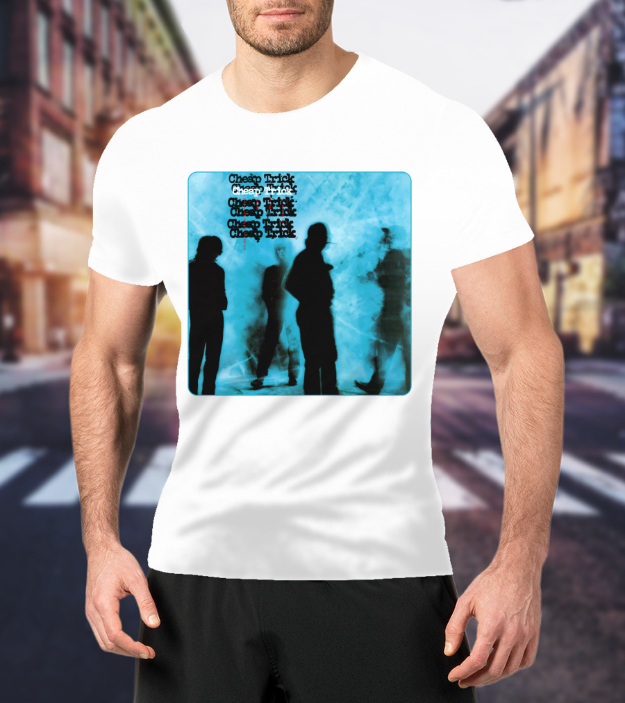 Cheap Trick Silhouettes Blue T-Shirt