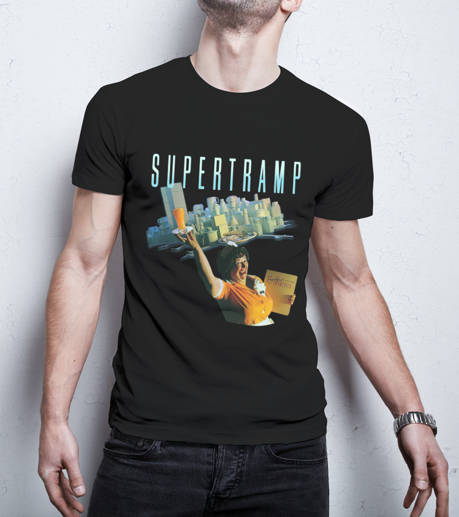 Supertramp Breakfast In America Waitress Album Cover T-Shirt