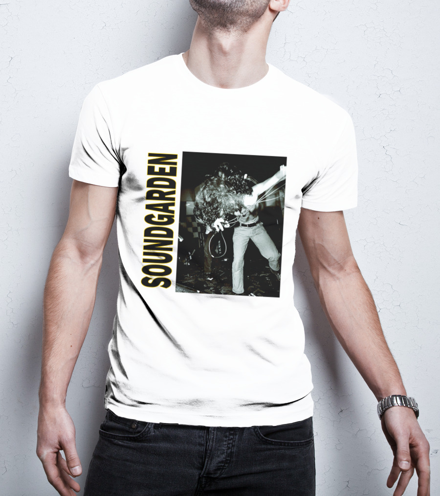 Soundgarden Live Performance Photo Vintage Style T-Shirt