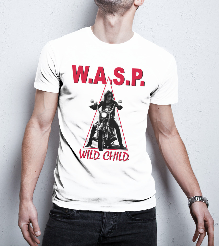 W.a.s.p. Wild Child Motorcycle Rider T-Shirt