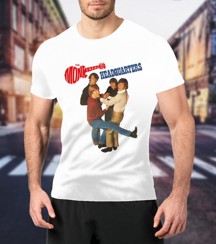 The Monkees Headquarters Album Cover Group Photo T-Shirt